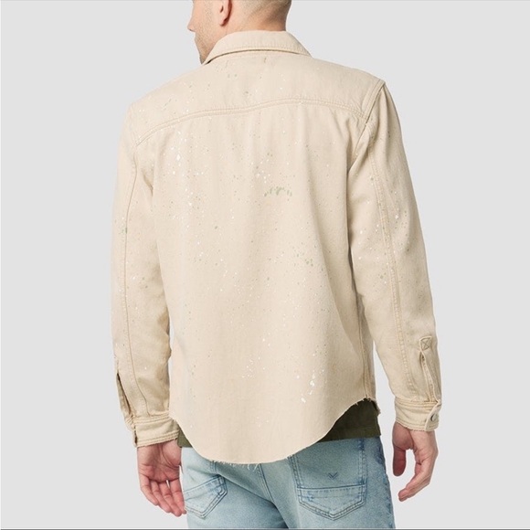HUDSON CLOTHING Confetti Sands Denim Paint Splatter Button Down - Picture 3 of 14